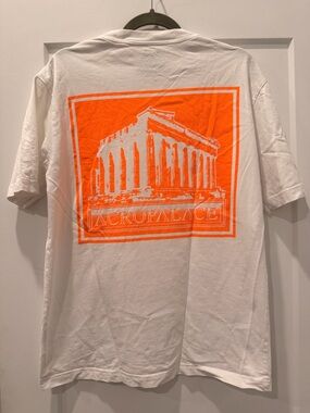 PALACE White Tee with Orange ACROPALACE Graphic